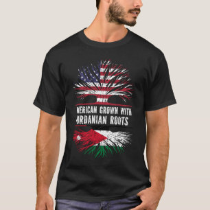 American Grown mit jordanischer Roots USA Flag T-Shirt