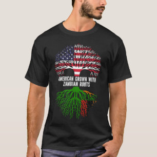 American Grown mit sambischer Roots USA Flag T-Shirt