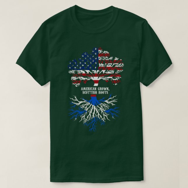 American Grown Scottish Roots T-Shirt (Design vorne)