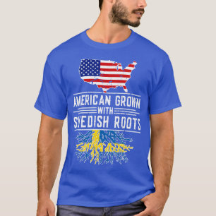 American Grown Swedish Roots Pride Schweden T-Shirt