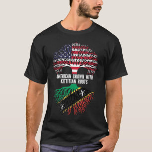 American Grown with Kittitian Nevisian Roots USA T-Shirt