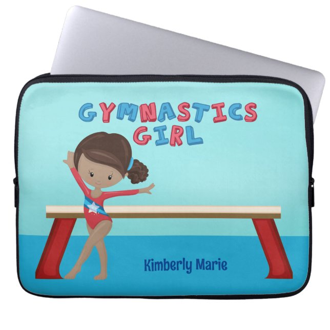 American Gymnastics Girl Niedlich Custom Laptopschutzhülle (Vorderseite)