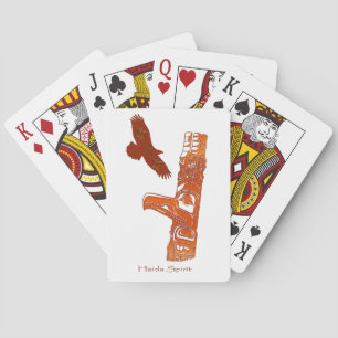 American Haida Totem Pole Card Deck Spielkarten