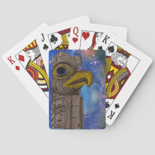 American Haida Totem Pole Card Deck Spielkarten