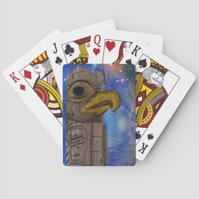 American Haida Totem Pole Card Deck Spielkarten (Rückseite)