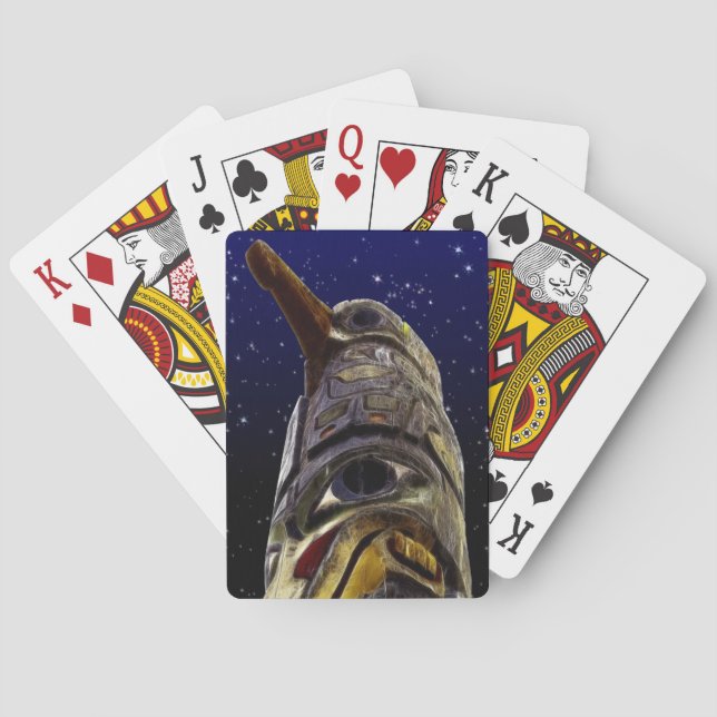 American Haida Totem Pole Card Deck Spielkarten (Rückseite)