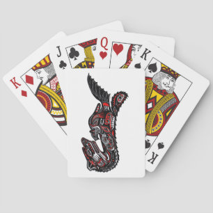 American Haida Totem Pole Card Deck Spielkarten