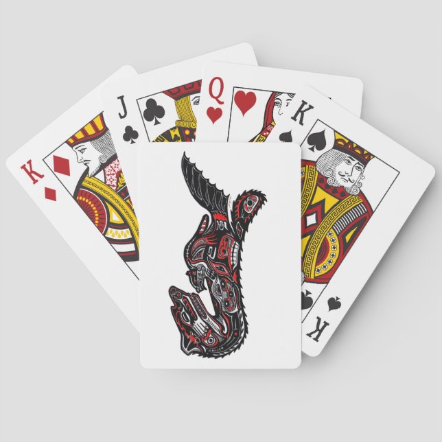 American Haida Totem Pole Card Deck Spielkarten (Rückseite)