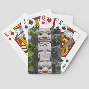 American Haida Totem Pole Card Deck Spielkarten