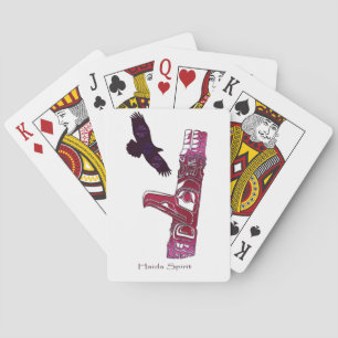 American Haida Totem Pole Card Deck Spielkarten