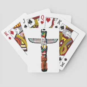 American Haida Totem Pole Card Deck Spielkarten