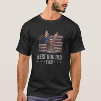 American Hairless Terrier Best Dog Vater je Retro T-Shirt