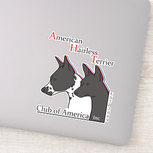 American Hairless Terrier Club of America Stickers Aufkleber