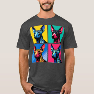 American Hairless Terrier Kunst Hunde Liebhaber T-Shirt
