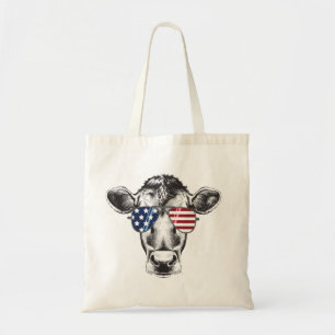 American Hipster Cow Tragetasche