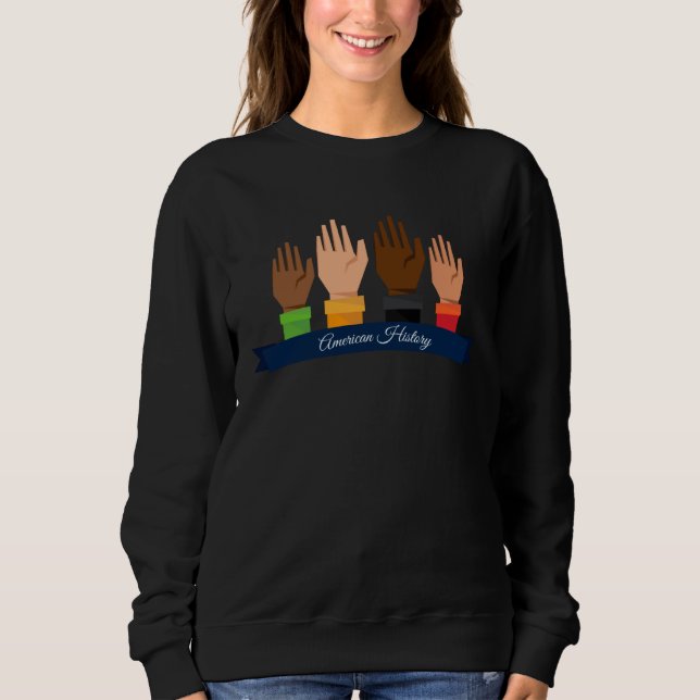 American History African  Black Is Beautiful Diver Sweatshirt (Vorderseite)