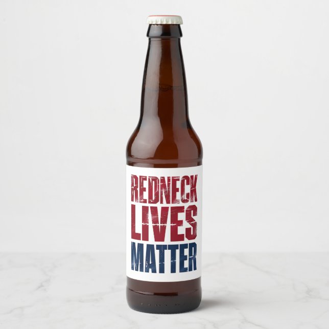 American Holiday Redneck Matter 4. Juli USA Bierflaschenetikett (Vorderseite)