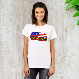 American Hot Dog Food T - Shirt