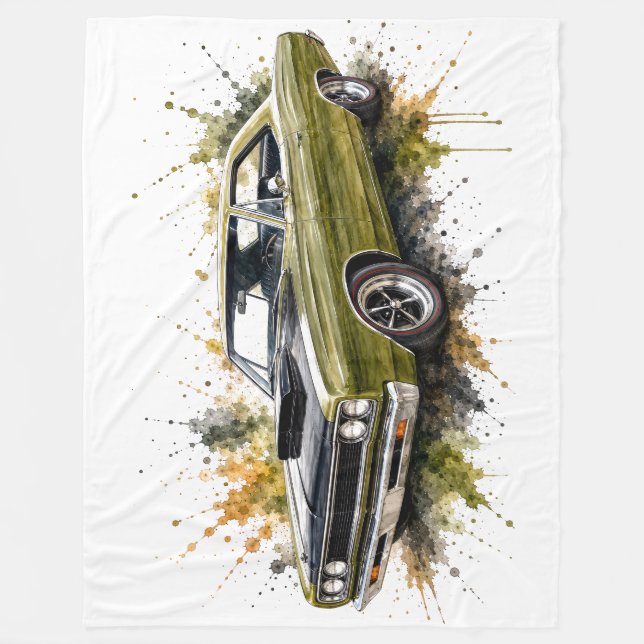 American Hot Rod Fleecedecke (Vorderseite)