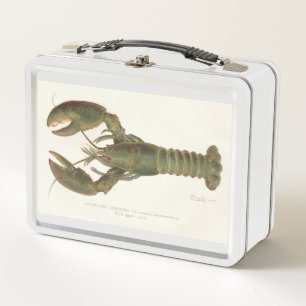 American Hummer - Sherman Denton Fish Lithograph Metall Brotdose