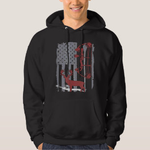 American Hunter Deer Jagd Bogenschieber Hoodie