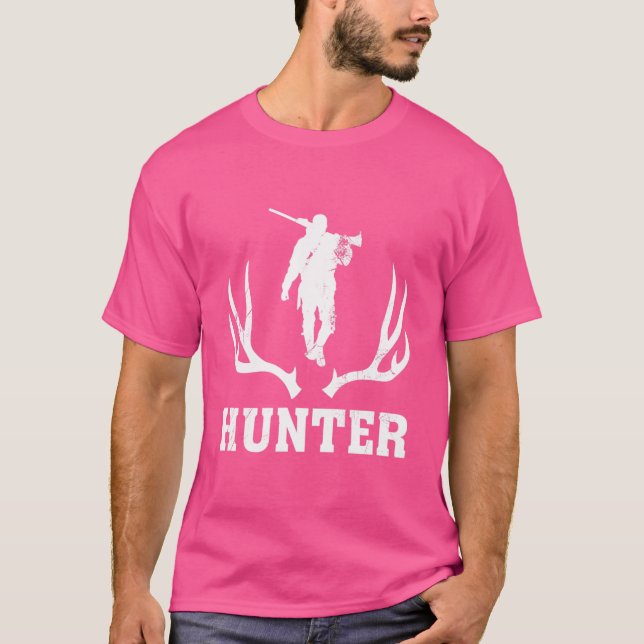 American Hunter Rifle Deer Junting T-Shirt (Vorderseite)