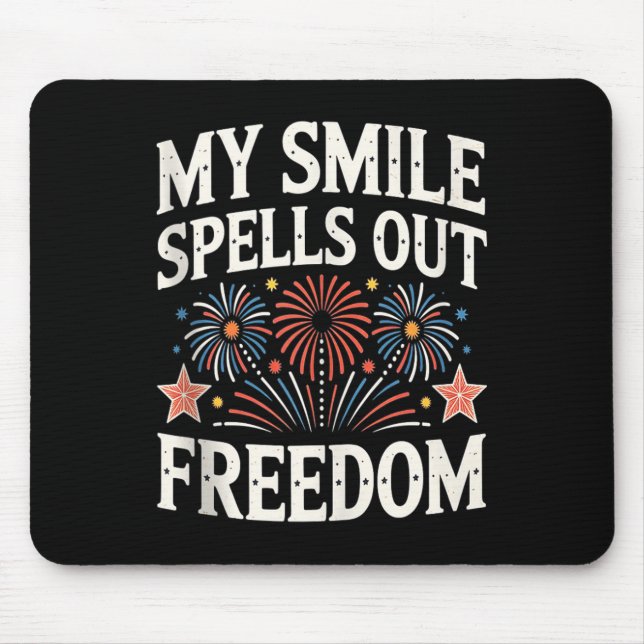 American Independence Day Männer Frauen Juli t Mousepad (Vorne)
