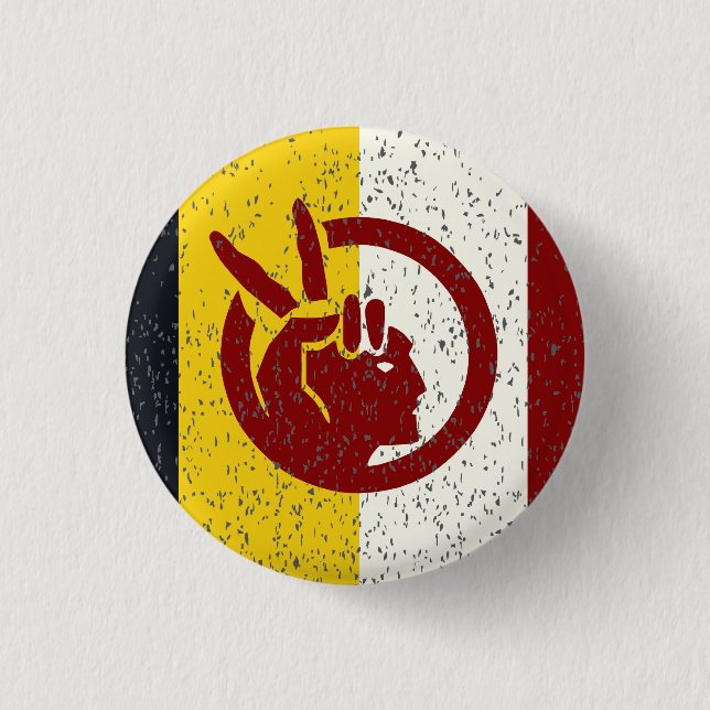 American Indian Movement flag Button (Vorderseite)