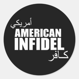 American Infidel Runder Aufkleber