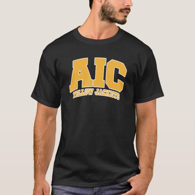 American International College Yellowjackets 01 T-Shirt (Vorderseite)