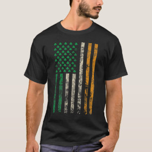 American Ireland Flag Kleeblatt Irish Flags Men Wa T-Shirt