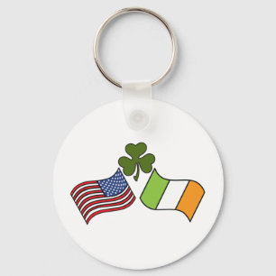 American Irish Flag Schlüsselanhänger