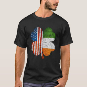 American Irish Kleeblatt Usa Ireland Flag T-Shirt