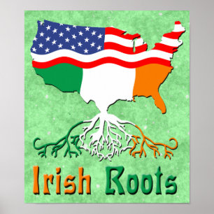 American Irish Roots Poster