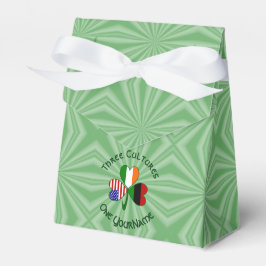 American Irish USA Flags Kleeblatt Personal Geschenkschachtel