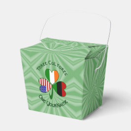 American Irish USA Flags Kleeblatt Personal Geschenkschachtel