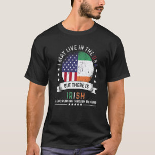 American Irish Zuhause in US Patriot American Irel T-Shirt