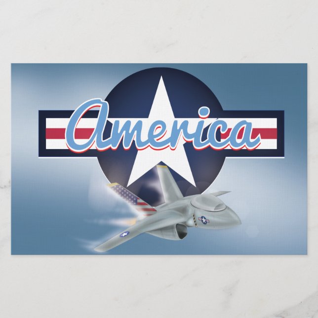 American Jet Fighter Briefpapier (Vorderseite)
