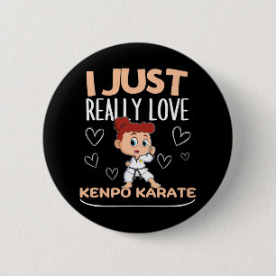 American Kenpo Girl Coach I gerade wirklich Liebe  Button