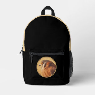 American Kestrel Painting - Original Bird Art Bedruckter Rucksack