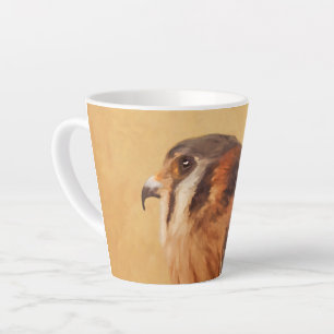 American Kestrel Painting - Original Bird Art Milchtasse