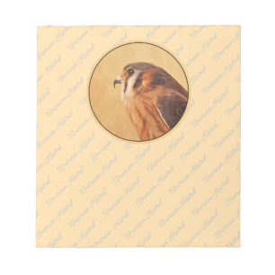 American Kestrel Painting - Original Bird Art Notizblock