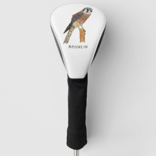 American Kestrel Vogelillustrierung Golf Headcover