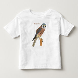 American Kestrel Vogelillustrierung Kleinkind T-shirt