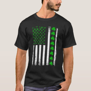 American Kleeblatt Flag St Patricks Paddy Patty Da T-Shirt