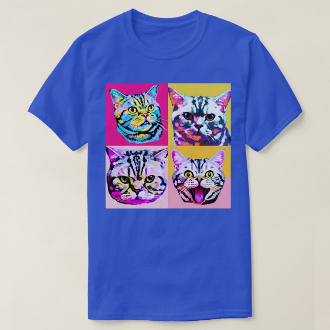 American Kurzart Cat Lover Geschenk T-Shirt (Design vorne)