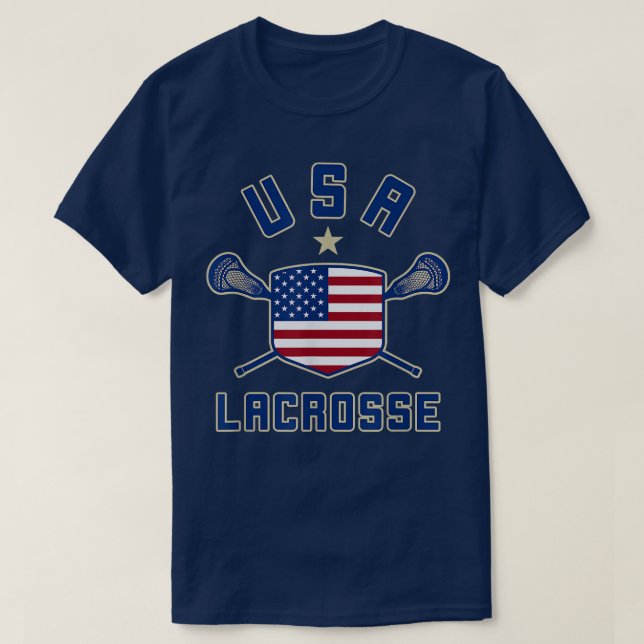 American Lacrosse USA Lax Flag Shield tee (Design vorne)