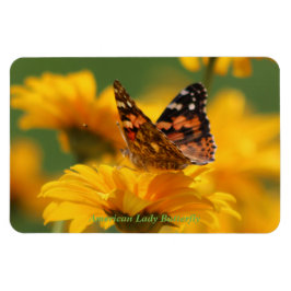 American Lady Butterfly Magnet