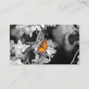 American Lady Butterfly on Blossom Business Card Visitenkarte