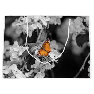 American Lady Butterfly On Blossom Geschenktasche Große Geschenktüte